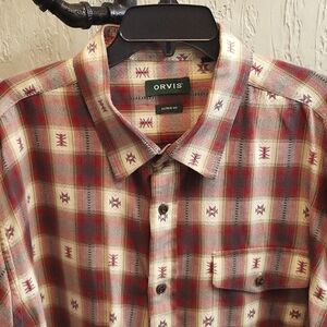 Orvis Active Fit Long Sleeve Aztec Western Shirt